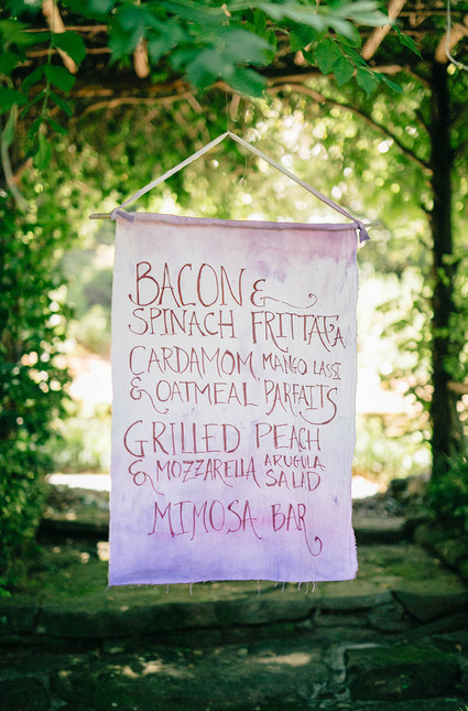 Watercolor signage