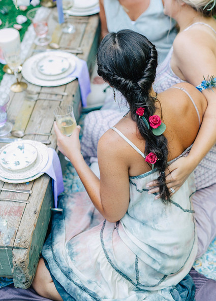 Floral hairstyle