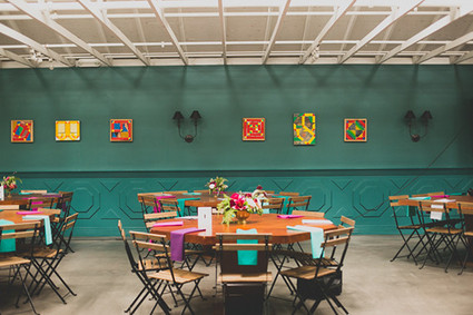 Colorful Fig House LA wedding