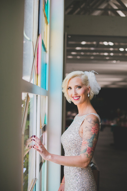 Gold sparkle wedding dress