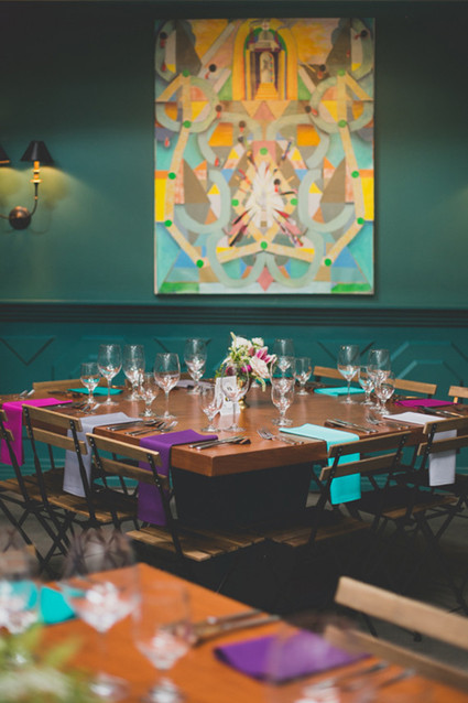 Colorful Fig House LA wedding