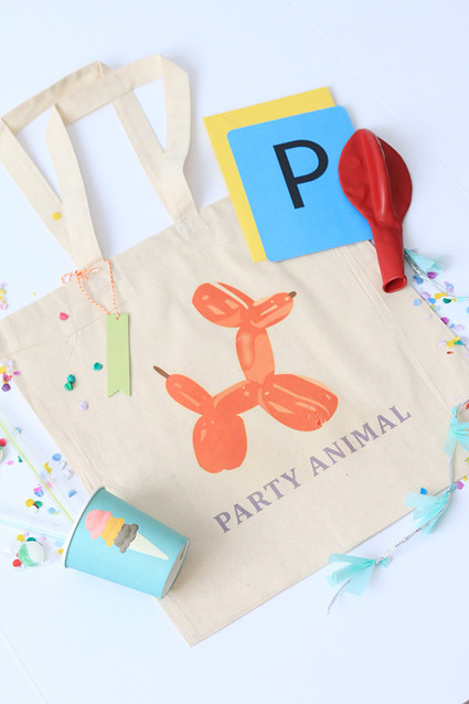balloon animal tote