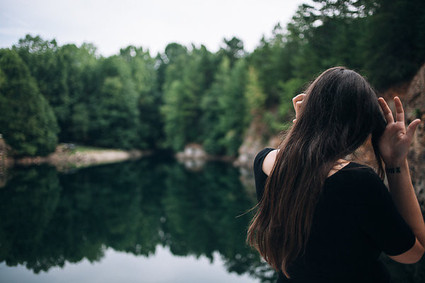 rock quarry maternity photos