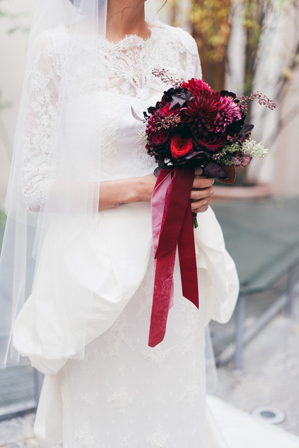 Deep red bouquet