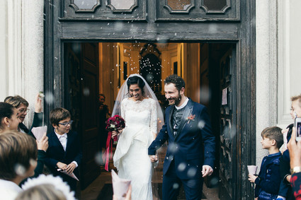 Romantic autumn Italian wedding