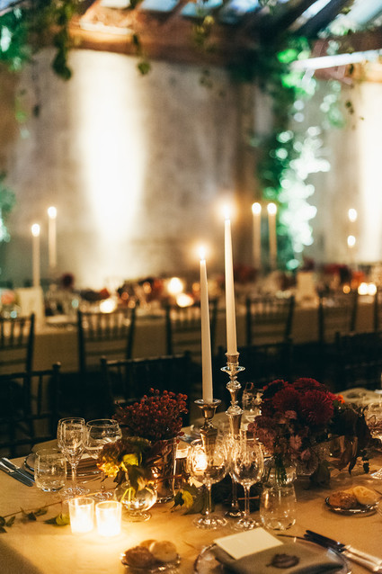 Romantic autumn Italian wedding