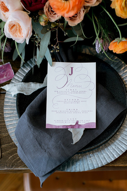 Fall jewel toned wedding inspiration
