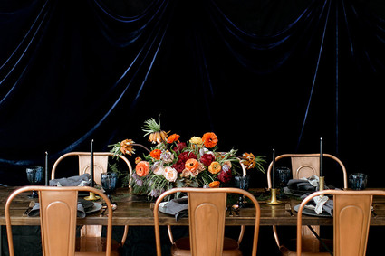 Fall jewel toned wedding inspiration