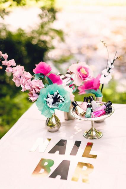 Paper flower tablescape
