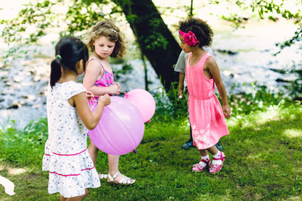 pink floral birthday party