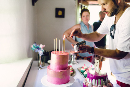 pink floral birthday party