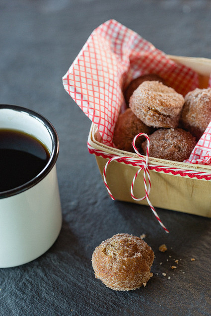 Mini fall donuts