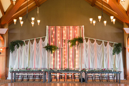 Head table backdrop