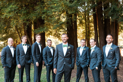 Outdoor groomsmen portrait