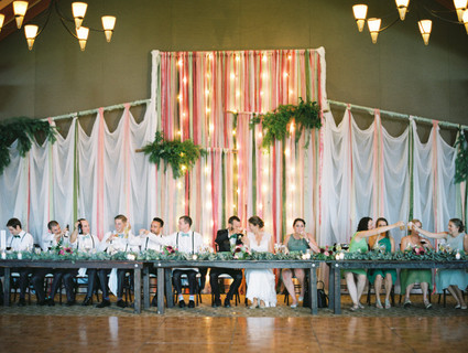 Head table backdrop
