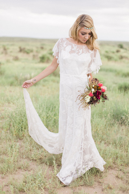 Outdoor bridal portrait