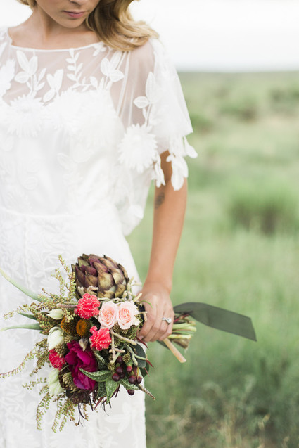 Bohemian bridal bouquet