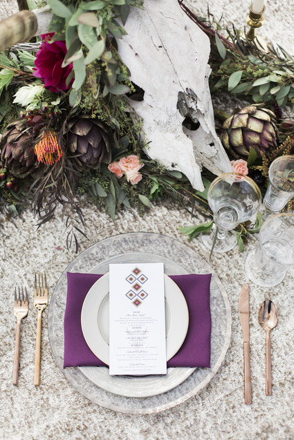 Bohemian place setting Inspiration
