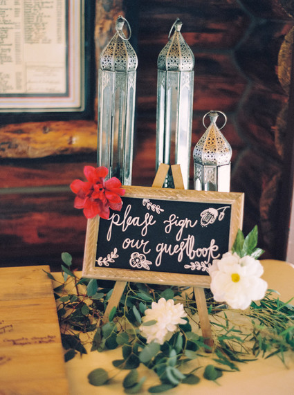 Chalkboard signage