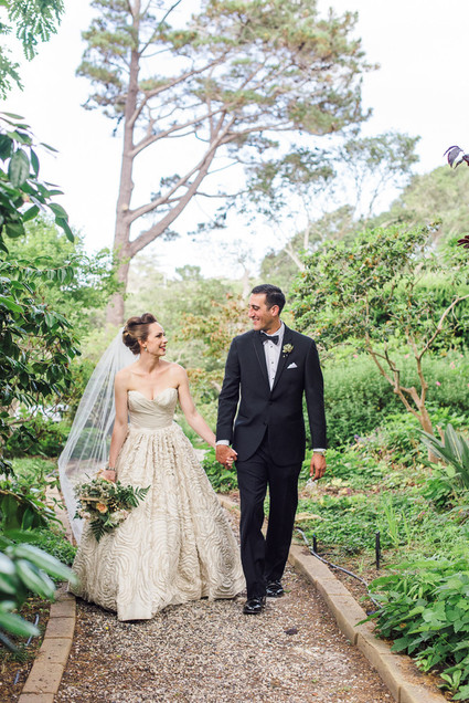 Outdoor wedding portrait