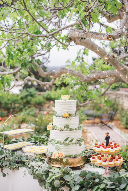 Four tiered wedding cake
