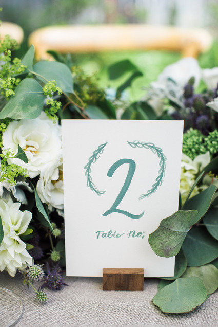 Table numbers Inspiration