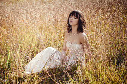 Outdoor bridal portrait