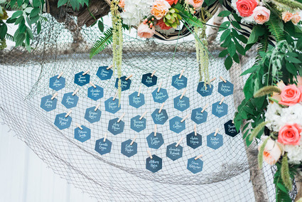Nautical escort card display Inspiration