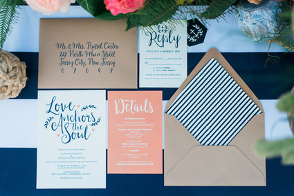 Nautical invitation suite