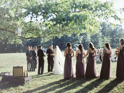 Outdoor Georgia wedding ceremony