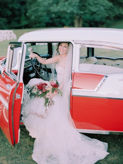 Vintage getaway car