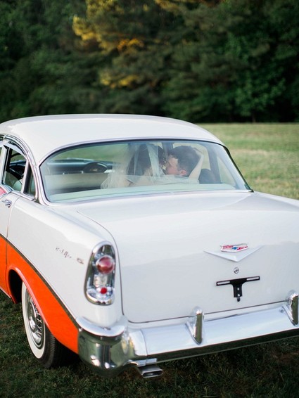Vintage getaway car