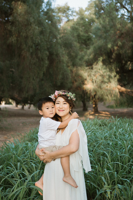 mother son maternity photos