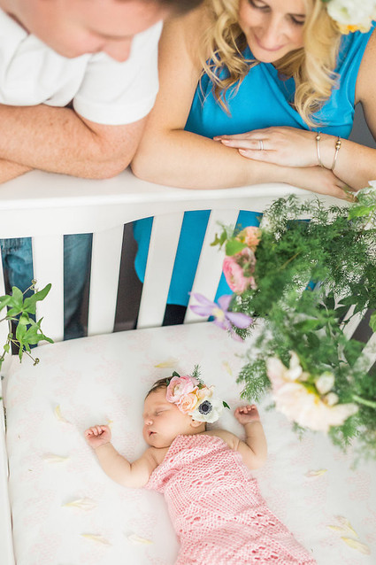 flower crown newborn photos