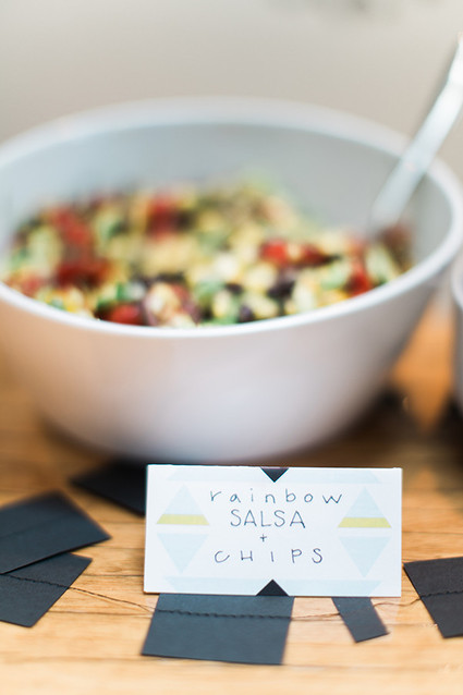 black and white baby shower