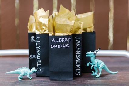Modern dinosaur birthday party