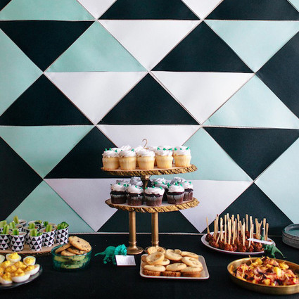 Modern dinosaur birthday party