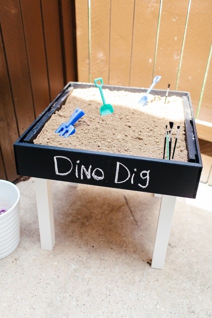 Modern dinosaur birthday party