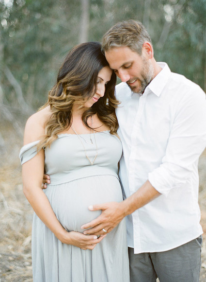 Family maternity photos in San Diego