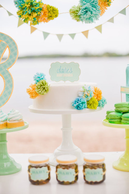 blue and yellow baby shower ideas