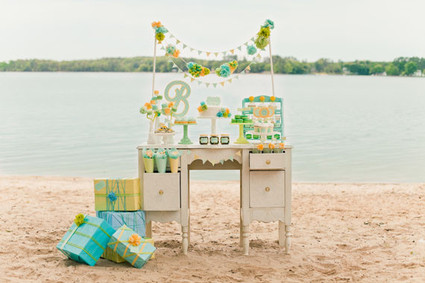 blue and yellow baby shower ideas