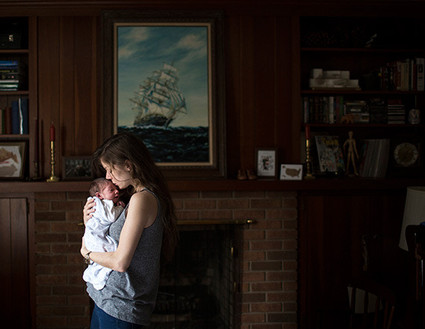 Dark newborn photos