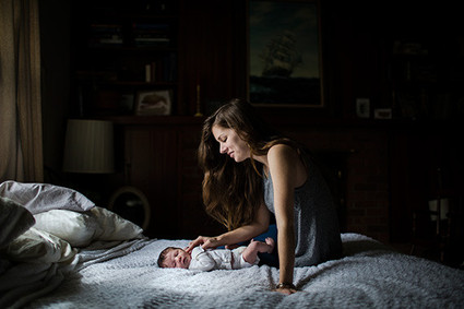 moody newborn photos