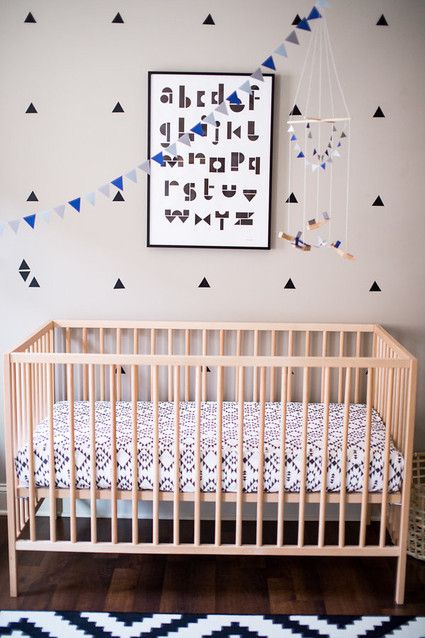 black and white boys nursery