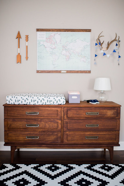 black and white boys nursery