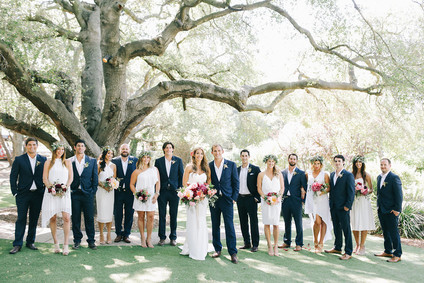 Wedding party portrait