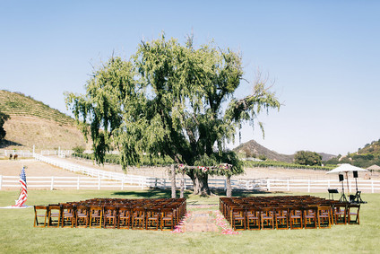 Saddle Rock Ranch wedding ceremony Inspiration