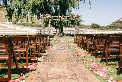 Saddle Rock Ranch wedding ceremony Inspiration