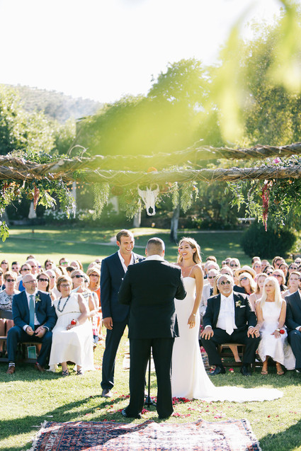 Saddle Rock Ranch wedding ceremony Inspiration