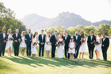 Wedding party portrait